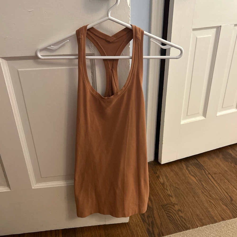 Women's Tan Racerback Tank Top